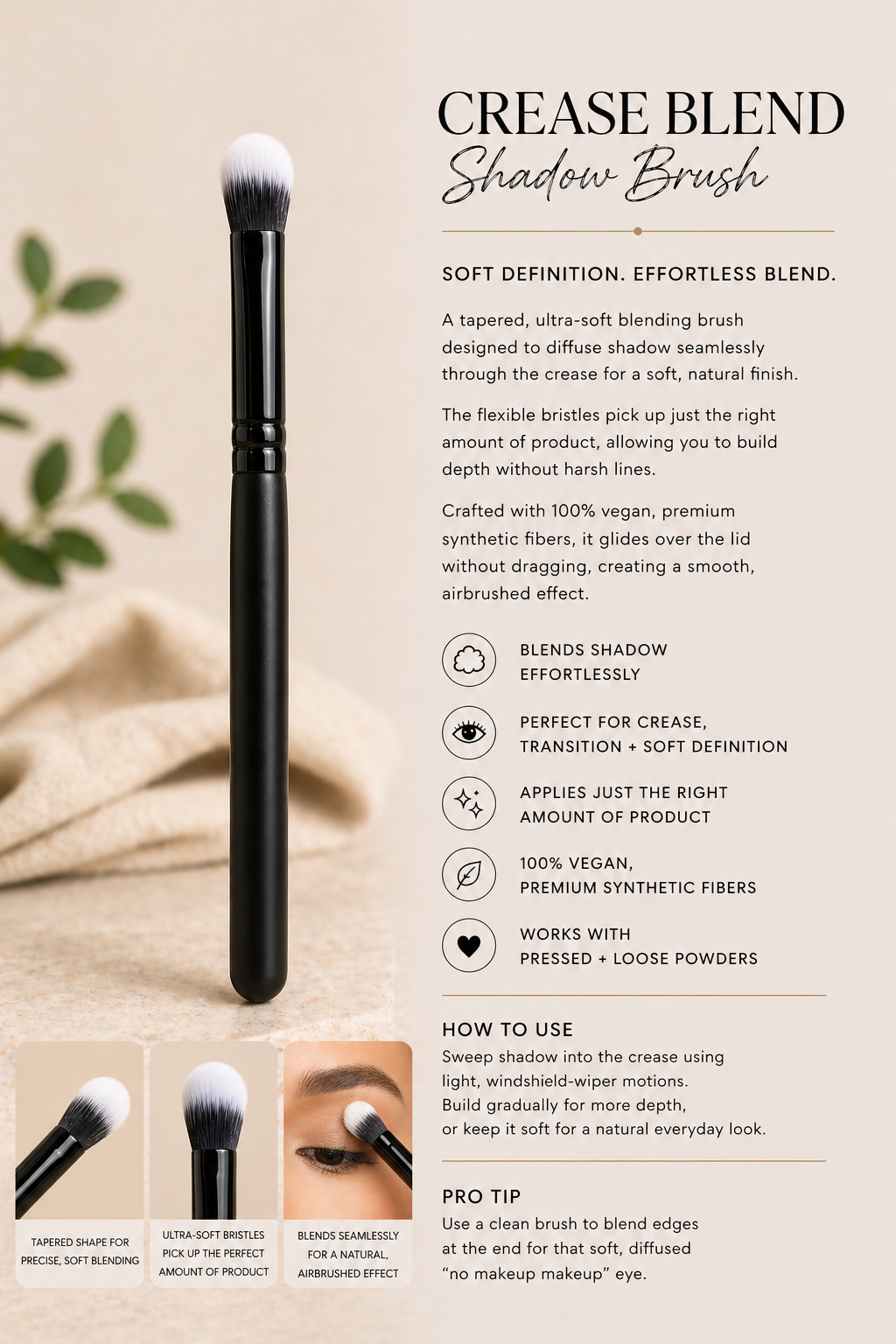 Crease Blend Shadow Brush