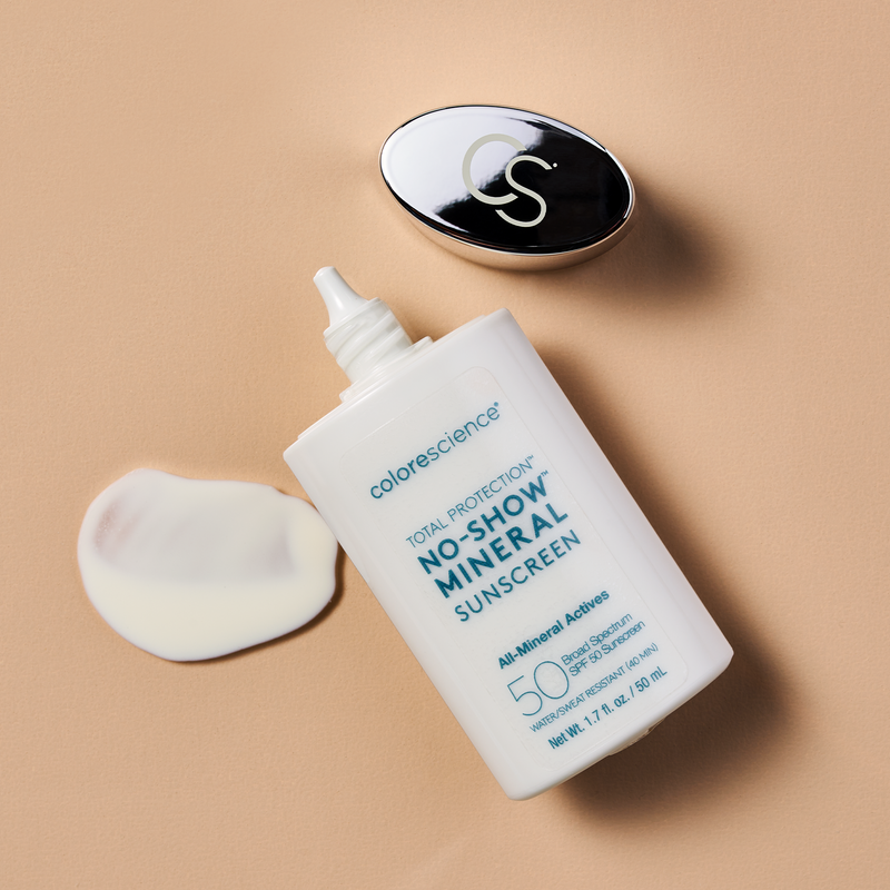 Total Protection® No-Show™ Mineral Sunscreen, completely sheer, white cast-free SPF